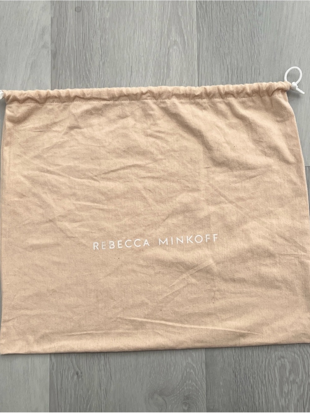 REBECCA MINKOFF DUSTBAG MEDIUM IVORY STORAGE